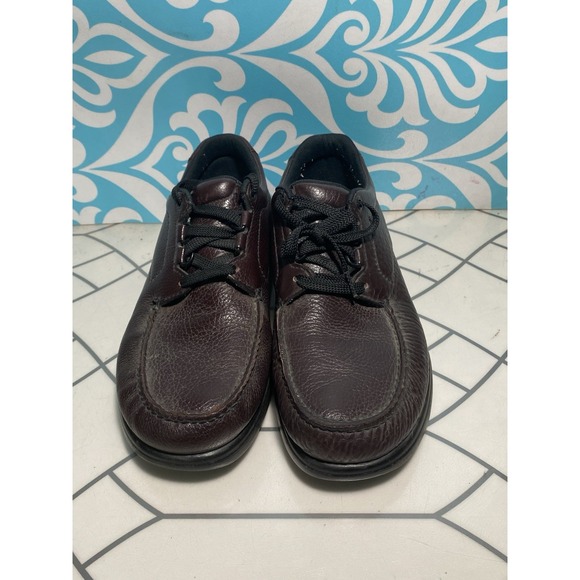 SAS Time Out Tripad Comfort Mens Brown Leather Walking Shoes Size 10 M - Picture 1 of 5